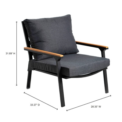 4 Place Seating Outdoor Patio Conversation Set with Coffee Table
