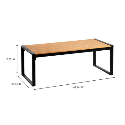 4 Place Seating Outdoor Patio Conversation Set with Coffee Table