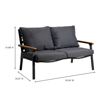 4 Place Seating Outdoor Patio Conversation Set with Coffee Table