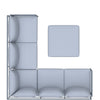 5 Place Seating Outdoor Gray Sofa and Ottoman Set