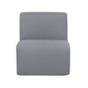 4 Place Seating  Gray Outdoor Compressed Foam Sofa and Table Set
