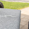 5 Place Seating Gray Outdoor Wicker Sofa and Sofa Chair Set with Table