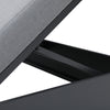 2 Place Ficarazzi Outdoor Aluminum Rectangular Patio Daybed