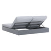 2 Place Ficarazzi Outdoor Aluminum Rectangular Patio Daybed