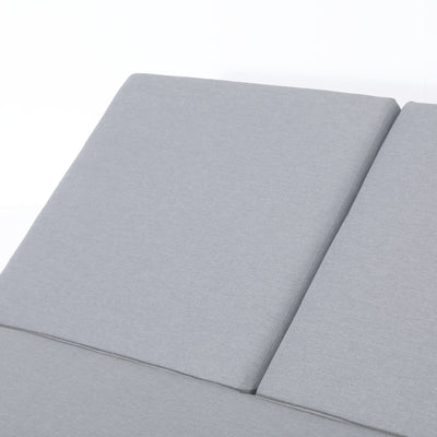 2 Place Ficarazzi Outdoor Aluminum Rectangular Patio Daybed