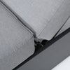 2 Place Ficarazzi Outdoor Aluminum Rectangular Patio Daybed