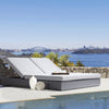 2 Place Ficarazzi Outdoor Aluminum Rectangular Patio Daybed