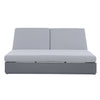 2 Place Ficarazzi Outdoor Aluminum Rectangular Patio Daybed