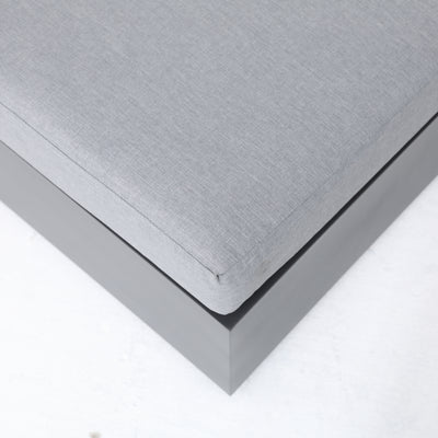 2 Place Ficarazzi Outdoor Aluminum Rectangular Patio Daybed