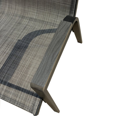 6 Place Seating Outdoor Aluminum Patio Dining Table Set and Chairs with Gray Textilene Fabric