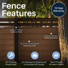 CheryLife 6’ x 4’ Composite Semi-Private Fence - Brown - Charlotte Series