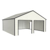 23' x 22' Double Garage Metal Shed with Side Entry Door