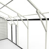 23x22 ft Double Garage Metal Shed with Side Entry Door