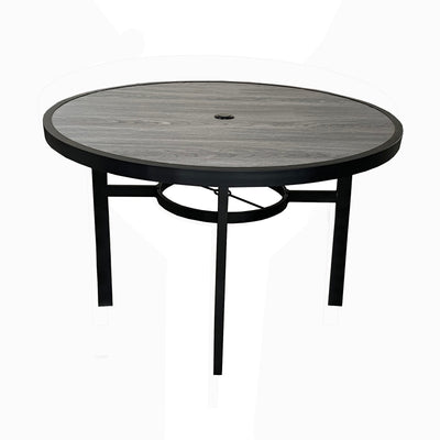 4 Place Seating Outdoor Patio Dining Table and Swivel Chairs Set
