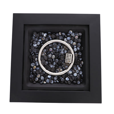 Tapered Square Outdoor Propane Gas Fire Pit Table 40,000 BTU Propane with Glass Bead Filler