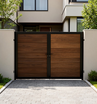 CheryLife 10 ft x 6 ft WPC Composite Double Gate Kit