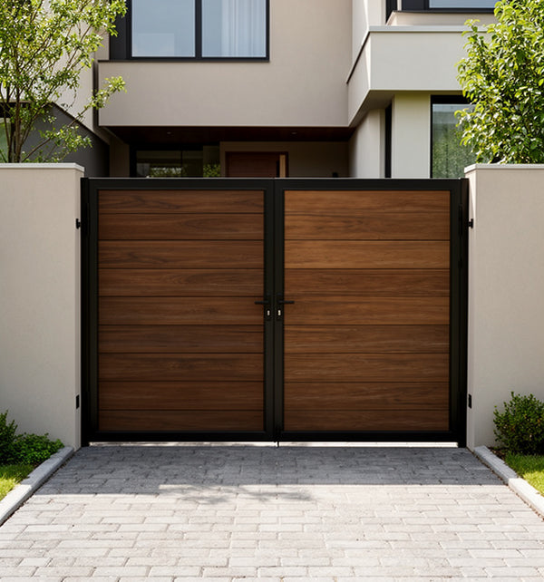 CheryLife 10 ft x 6 ft WPC Composite Double Gate Kit