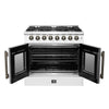 Forno Galiano 36-inch Freestanding French Door Dual Fuel Range White