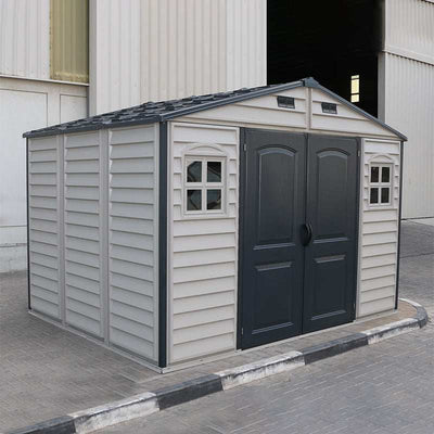DuraMax 10.5x8 ft Vinyl Storage Shed 30227 05