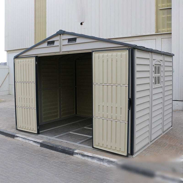 DuraMax 10.5x8 ft Vinyl Storage Shed 30227 06