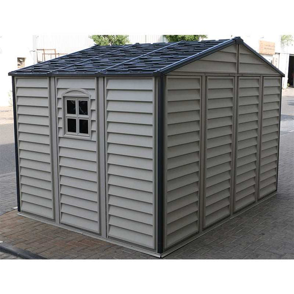 DuraMax 10.5x8 ft Vinyl Storage Shed 30227 013