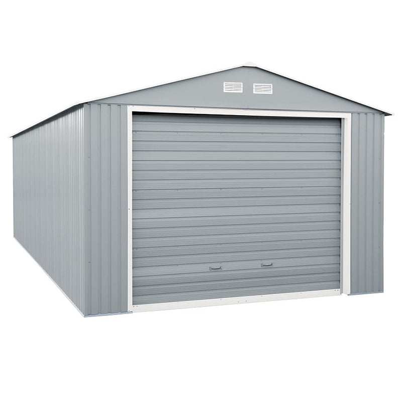 DuraMax 12x26 ft Metal Garage Shed 02