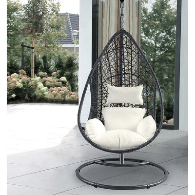 Hanging Outdoor Egg Chair With Stand