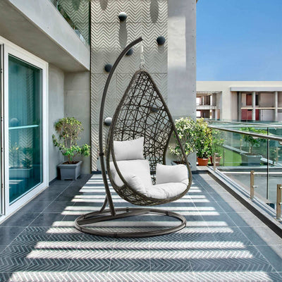 Hanging Outdoor Egg Chair With Stand