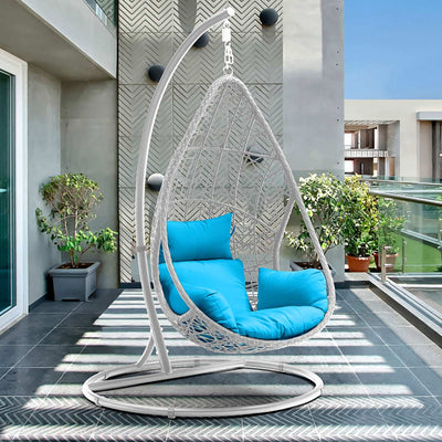 Hanging Outdoor Egg Chair With Stand