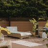 CheryLife 6’ x 4’ Composite Semi-Private Fence - Brown - Charlotte Series