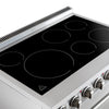 Forno Paolo 36 Inch Freestanding Electric Range, Stainless Steel, 5.44 cu.ft, True Convection Oven, Energy Efficient