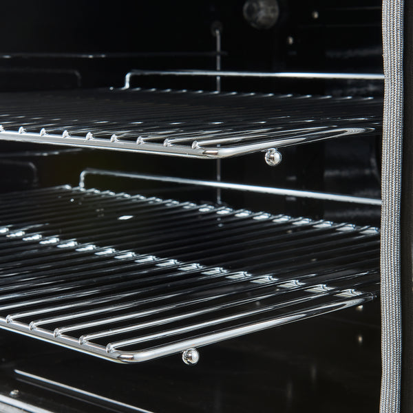 Forno Paolo 30-Inch Freestanding Electric Range, Black, 4.38 cu.ft, True Convection Oven, Energy Efficient