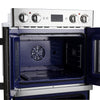 Forno Gallico 30-Inch Electric French Door Double Oven, Stainless Steel, Convection Cooking, Touch Control Panel, Self-Cleaning Function