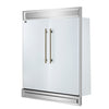 Forno Maderno 2-28-Inch Wide Convertible Refrigerator/Freezer in White, Decorative Trim, 27.2 cu.ft, 84-Inch High, ENERGY STAR Certified