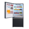 Forno Milano Espresso 31-Inch Black Bottom Freezer Refrigerator, 17.2 Cu. Ft., Energy-Efficient, No Frost, Built-In Ice Maker