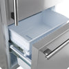 Forno Milano 2-Piece 62-Inch Freestanding Dual Bottom Freezer Refrigerator, Stainless Steel – 34.4 cu.ft, Touch Control, Ice Maker