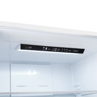 Forno Milano 2-Piece 62-Inch Freestanding Dual Bottom Freezer Refrigerator, White – 34.4 cu.ft, Touch Control, Ice Maker