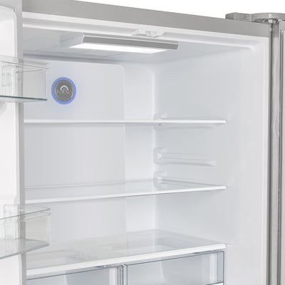 Forno Moena 36-Inch French Door Refrigerator, 19.2 cu.ft, Counter Depth, Ice Maker, Stainless Steel Interior Panel, ENERGY STAR Certified