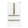 Forno Moena Espresso 36-Inch White French Door Refrigerator, 19.2 Cu. Ft., Frost-Free, Automatic Ice Maker, ENERGY STAR Certified