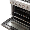 FORNO Premium 3-Piece Kitchen Bundle - Galiano 36" Gas Range, 36" French Door Refrigerator, 24" Built-In Dishwasher - FBDL-004-01CAUS