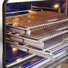 Forno Capriasca 36-Inch Gas Range, Stainless Steel, 6 Brass Burners, 120,000 BTU, Convection Oven, Energy Efficient