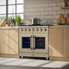 Forno Massimo 36-Inch Freestanding French Door Gas Range, 6 Burners, Convection Oven, Energy Efficient