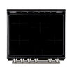 Forno Leonardo Espresso 30-Inch Slide-In Black Induction Range, Convection Oven, 5 Cooking Zones, Touch Control Panel