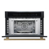 Forno Oliena Espresso Black 30-Inch Built-In Microwave and Convection Oven Combo, 1.6 cu.ft, 1750W Convection, 1000W Microwave, Stainless Steel Interior, Glass Touch Controls, Sensor Cooking
