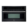 Forno Oliena Espresso Black 30-Inch Built-In Microwave and Convection Oven Combo, 1.6 cu.ft, 1750W Convection, 1000W Microwave, Stainless Steel Interior, Glass Touch Controls, Sensor Cooking