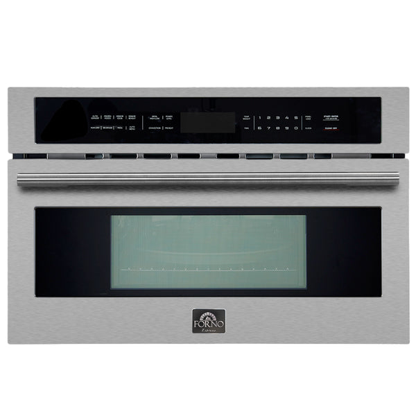 Forno Oliena 30-Inch Compact Oven and 1000 Watt Microwave, 1.6 cu.ft, Convection Oven