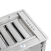 Forno Frassanito 48-Inch Recessed Range Hood, Stainless Steel Baffle Filters, LED Lighting