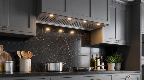 Forno Frassanito 60-Inch Recessed Range Hood, Stainless Steel Baffle Filters, LED Lighting