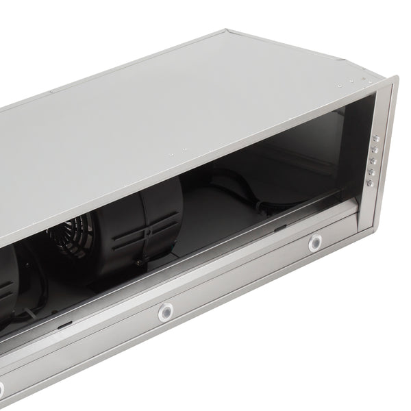 Forno Frassanito 60-Inch Recessed Range Hood, Stainless Steel Baffle Filters, LED Lighting