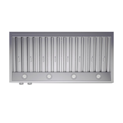 Forno Biagio 48-Inch Wall Mounted Range Hood, Stainless Steel, Heavy Duty